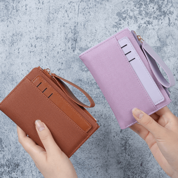 textured-bifold-mini-wallet-with-front-card-slots--wrist-strap
