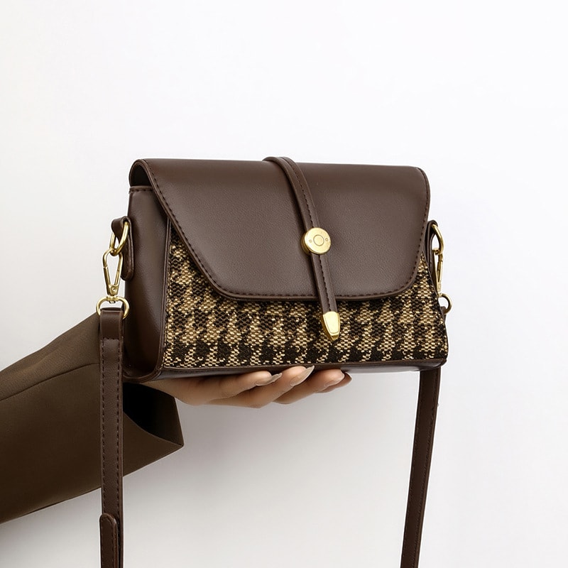 houndstooth-woven-leatherette-flap-crossbody-bag