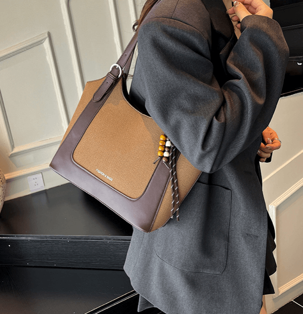 canvas--leatherette-tote-bag-with-beaded-tassel-charm