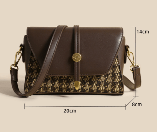 houndstooth-woven-leatherette-flap-crossbody-bag
