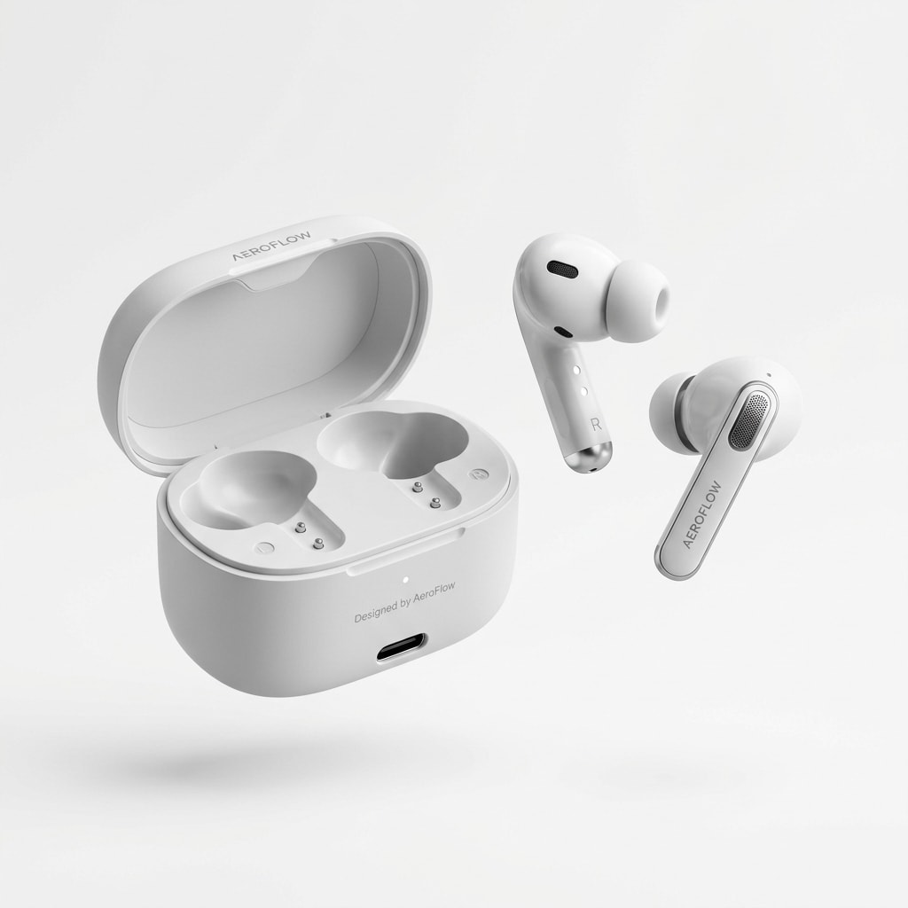 earbuds product photo